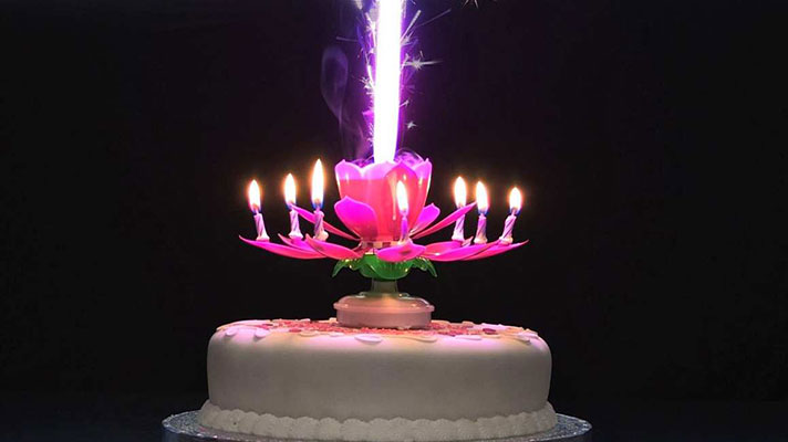 Свечи и фонтаны для торта