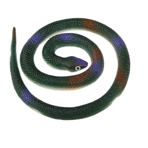 Прикол резиновая "Гадюка" 70 см, цвет темно-зеленый 3139662