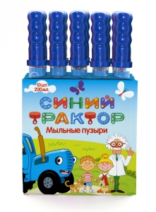 Мыльные пузыри Меч, Синий трактор, 200 мл, 10 шт.