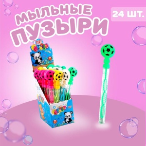 Мыльные пузыри "Трещётки-мячи" 26 см 9732153