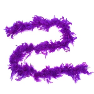 Карнавальный шарф перо 1,8 метра 30 грамм, цвет фиолетовый 1216256
