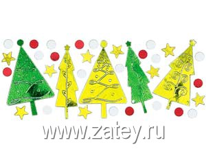 Конфетти Рождественское 3 вида 34гр/A