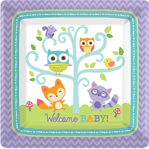 Тарелка Welcome Baby Зверята 17см 8шт/A