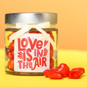 Леденцы в стеклянной банке «Дневной запас любви», в стеклянной банке, 130 г 7291176