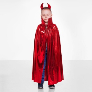Набор "Мефистофель" накидка красная, рожки длина 85см   2483124