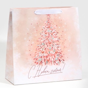 Пакет ламинированный квадратный «Pink», 30 × 30 × 12 см      7724326