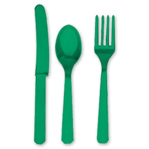 Столовые приборы пл Festival Green 24штA