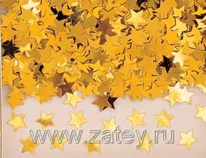 Конфетти Звезды золотые 14гр/A