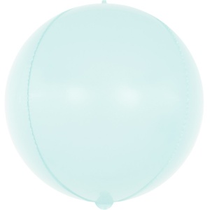 Шар (24''/61 см) Сфера 3D, Макарунс, Светло-голубой, 1 шт.