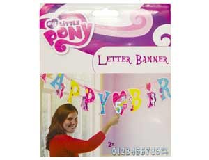 Гирлянда-буквы НВ My Little Pony 1,8м/A
