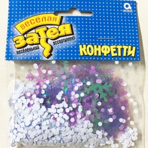 Конфетти Снежинки перл 14гр/A