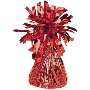 Грузик д/шара Конус красный 170гр/A