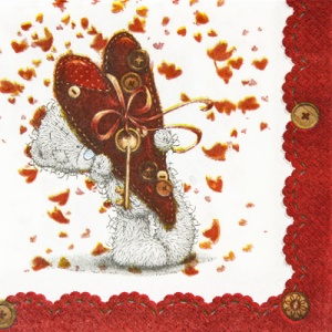 Салфетка Me to you RED 33см 16шт/A