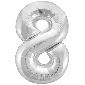 Р ЦИФРА 8  40" Металлик Silver