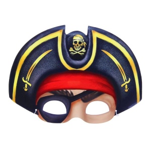 Маска карнавальная "Пират в шляпе с повязкой", 24,7х18,4 см 1023122