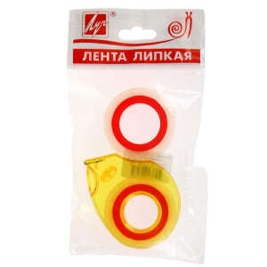 Лента липкая 12мм*20м*2 шт с диспенсером 5145109