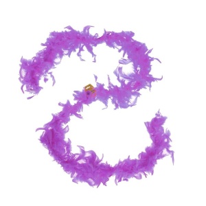 Карнавальный шарф-перо 180 см, 60 грамм, цвет фиолетовый   1496141
